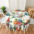 thumbnail image 3 of Fall Round Tablecloth 60 Inch Autumn Pumpkin Thanksgiving Table Cloth Waterproof Harvest Circle Table Cover for Kitchen Holiday Party Outdoor Dining Table Decoration, 3 of 6