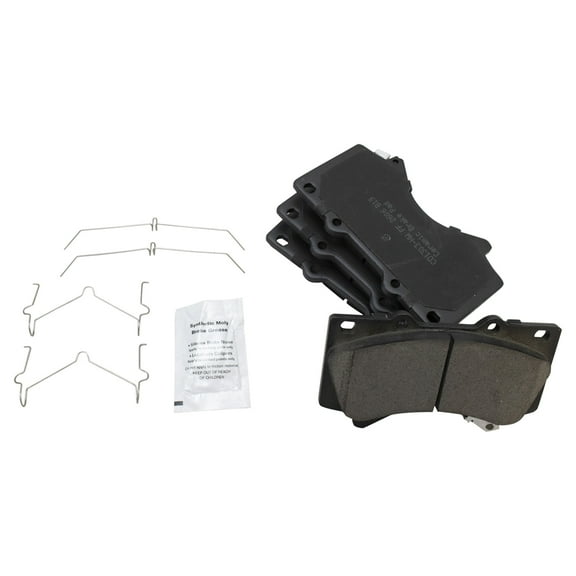 TRQ Brake Pads Posi Ceramic Front for LX570 Land Cruiser Sequoia Tundra New BFA73346 Fits select: 2007-2021 TOYOTA TUNDRA, 2008-2021 TOYOTA SEQUOIA