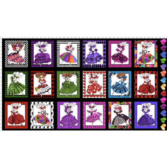 Masquerade Ball Fabric Panel