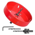 thumbnail image 1 of 6 Inch Hole Saw - 152mm Bi-Metal Hole Cutter for Different Project with Smooth & Flat Drilling Edge,, 1 of 6