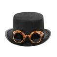 thumbnail image 4 of Retro Goth Steampunk disfraz sombrero Halloween edad Industrial accesorio Unisex cabeza elegante Dorado, 4 of 9