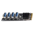 thumbnail image 3 of Tarjeta elevadora M.2 Mkey a 4 PCI-E expansión USB3.0 alta velocidad para computadoras escritorio, 3 of 5