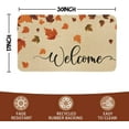 thumbnail image 2 of Fall Door Mat Outdoor Welcome Mats for Front Porch, Farmhouse Thanksgiving Fall Doormat for Outside Entrance, Fall Decor Maple Leaves Floor Mat Non Slip Indoor 17X30 Inch, 2 of 5