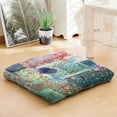 thumbnail image 5 of Dutch Velvet Square Meditation Pillow, Boho Floor Cushion, Meditation Pillows for Sitting on Floor, Yoga Cushion for Home and Outdoor Use, 22'' x 22'', 5 of 7