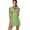 Green Polka Dots, variant on Uorisanigo Green Polka Dots Workout Active Athletic Dresses with Shorts Dry-Fit 1/4 Zipper Womens Sleeveless Golf Tennis Dresses Fashion Daily Wear for Workout Exercise