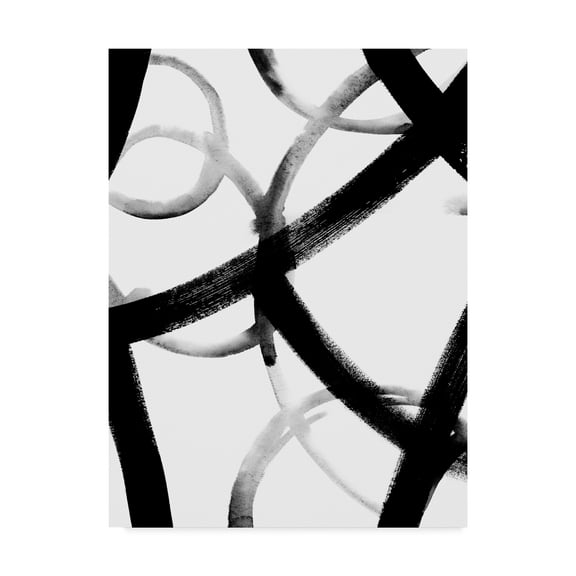 Trademark Fine Art 'Monochrome Ripple I' Canvas Art by Grace Popp