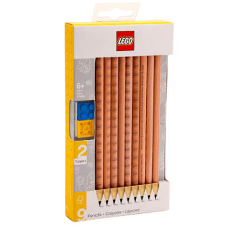 LEGO Graphite Pencils, 9-Pack (Best Graphite Drawing Pencils)