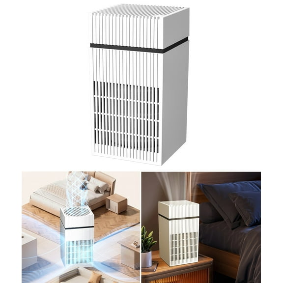 Air Purifier for Large Room up to 1000 Ft² with 3-in-1 Filter, Air Cleaner for Dust Smoke Odor Pollen Pet Hair Bedroom Home Office, White