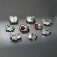 thumbnail image 3 of MANNYA 9 Pieces Silver Alloy Rings Set for Women Teens Adjustable Size Crystal Rhinestones Everyday Wear Jewelry, 3 of 5