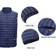 thumbnail image 4 of Mapamyumco Men's Lightweight Puffer Vest Outdoor Warm Sleeveless Jackets Recycled Insulation Navy S, 4 of 7