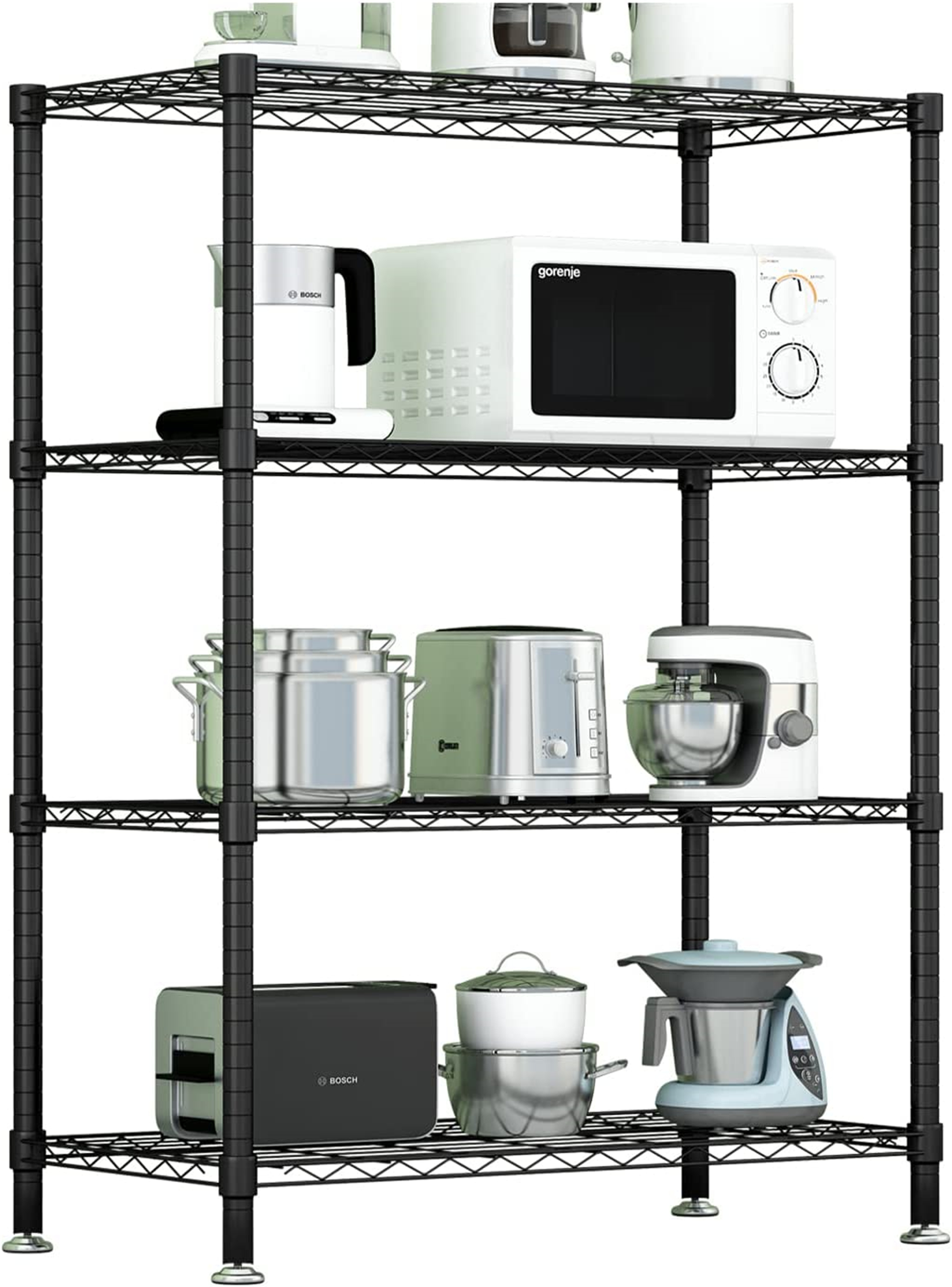 4Shelf Shelving Storage Unit Heavy Duty Metal Organizer Wire Rack