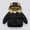 Black, variant on ZZwxWA Baby Clothes Girls Coats for 12 Months-6 Years Toddlers Boy Winter Jacket Warm Bear Hooded Outdoor Coats