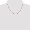 thumbnail image 2 of Real 14kt Tri-Color 1.75mm Diamond Cut Rope Chain; 18 inch; Lobster Clasp; for Adults and Teens; for Women and Men, 2 of 5