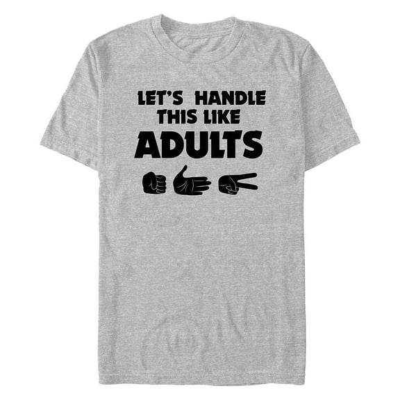Men's Lost Gods Let's Handle This Like Adults  Graphic T-Shirt