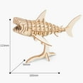 thumbnail image 2 of Build Your Own 3D Wooden Assembly Puzzle Wood Craft Kit Model, North Sea Shark, 2 of 6
