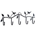 thumbnail image 1 of facefd 2 Pieces Clothes Hook Wall Hanger Bird Bathroom Accessories 5 Hooks Metal Coat Hooks Robe, 1 of 3