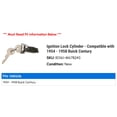 thumbnail image 2 of Ignition Lock Cylinder - Compatible with 1954 - 1958 Buick Century 1955 1956 1957, 2 of 2