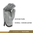 thumbnail image 2 of Guantes de trabajo ATERET de piel de vacuno, talla XL, 12 pares, 2 of 6