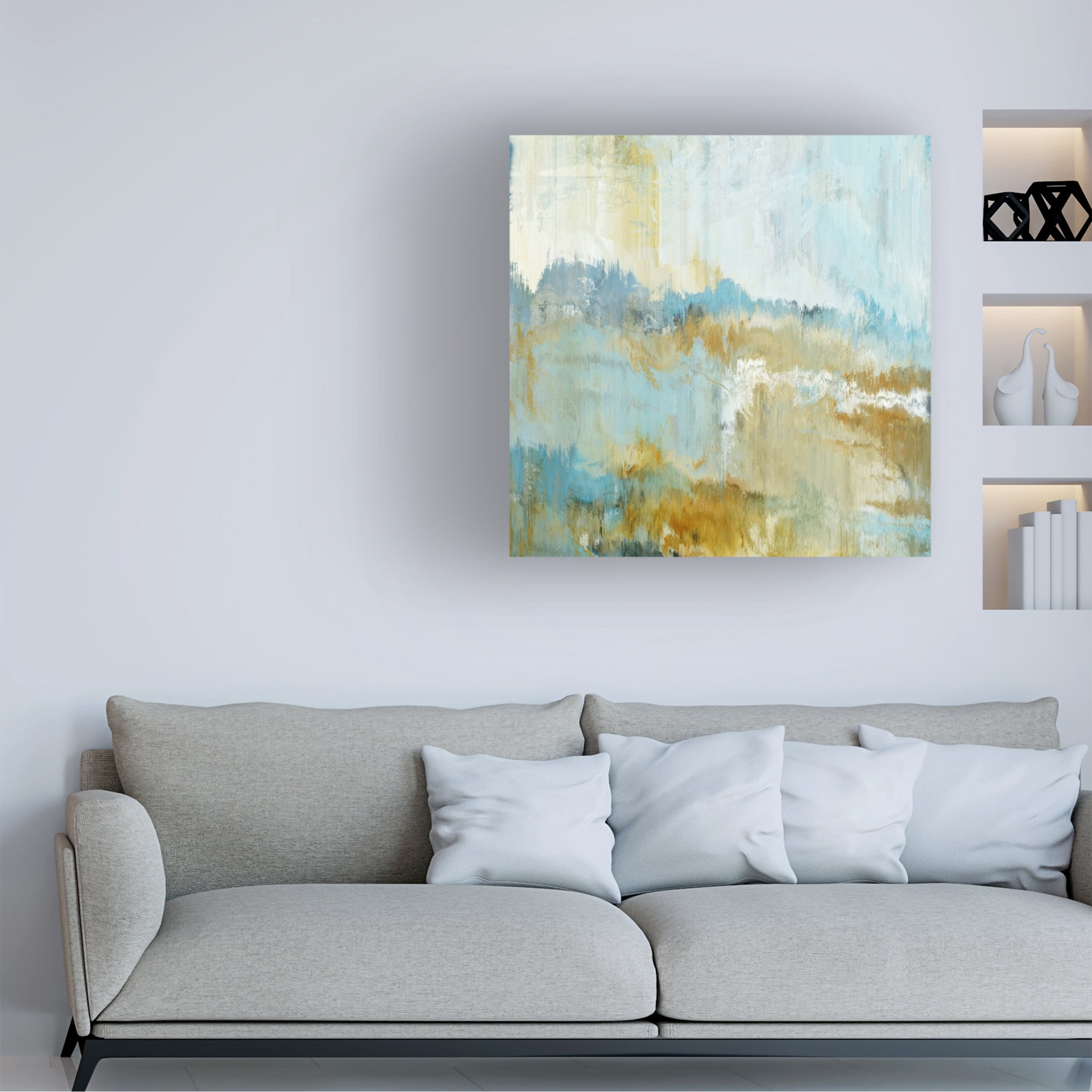 Cora Niele 'The Blue Mountains III' Canvas Art