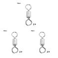 thumbnail image 2 of Eigraketly Conector de pesca, anillo giratorio de pesca de cobre Flexible, rodamiento de bolas ligero, conectores a presión de barril, alta Type1 NO1, 2 of 6