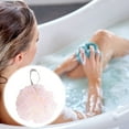 thumbnail image 2 of Unique Bargains 1pc Polkadot Bath Shower Loofah Sponge Pink, 2 of 6