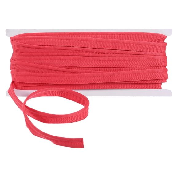 Uxcell Cotton Piping Trim 11 Yards 0.4 inch Wide Polyester Bias Tape Cord Trim Fabric Piping Trim Purple Red