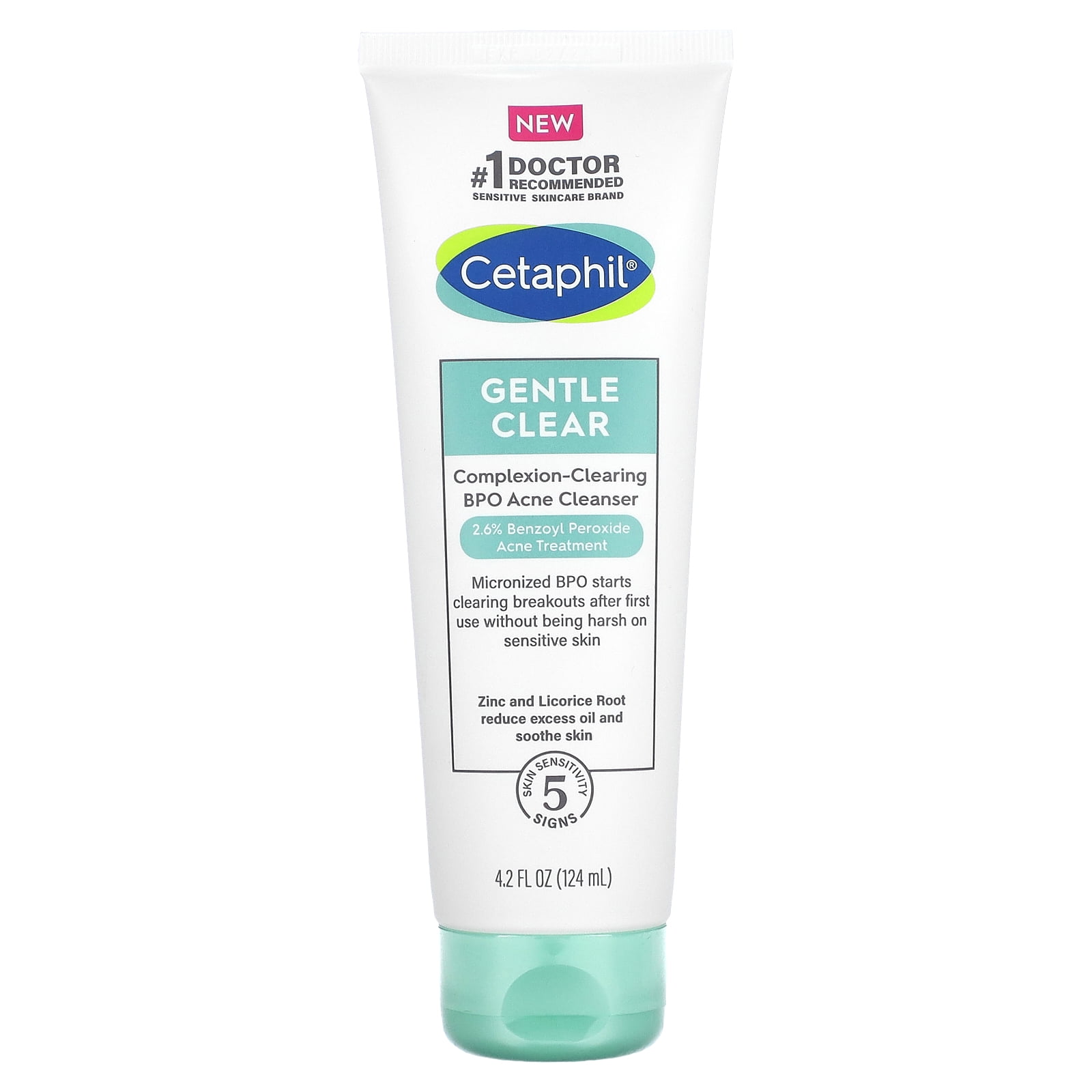 Cetaphil, Gentle Clear, ComplexionClearing BPO Acne Cleanser, 4.2 fl