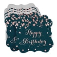thumbnail image 3 of Inkdotpot Pack Of 100 Real Rose Gold Foil Bracket Shape Paper Tags Happy Birthday Favor Hang Tags, 3 of 7