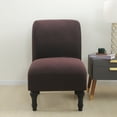 thumbnail image 2 of Moonsaad Stretch Textured Grid Armless Wing Back Chair Slipcover, Spandex Chair Protector Cover Seat Cover, Size: L, 2 of 8