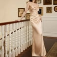 thumbnail image 5 of Kaemgyyd Wedding Guest Dresses for Women Satin Spaghetti Strap Backless Cocktail Party Maxi Dress Sleeveless Side Slit Clubwear, 5 of 5