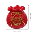 thumbnail image 2 of MasteelfCA Creative Money Bag Shape Flower Vase Home Decorative Desktop Wheat Vase Decor, 2 of 8