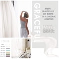 thumbnail image 3 of Sheer Curtains es Long with Eyelet Sheers Window Curtains Panels Privacy Light Filtering Voile Grommet Top Drapes for Living Room/Hotel Rideaux ( Wide ), 3 of 6