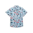 thumbnail image 5 of Jaws Boys' Print Button Up Shirt, Sizes 4-18, 5 of 5