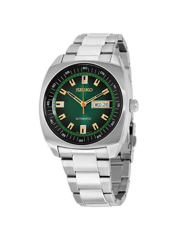 Seiko Recraft Automatic Green Dial Stainless Steel Men's Watch SNKM97