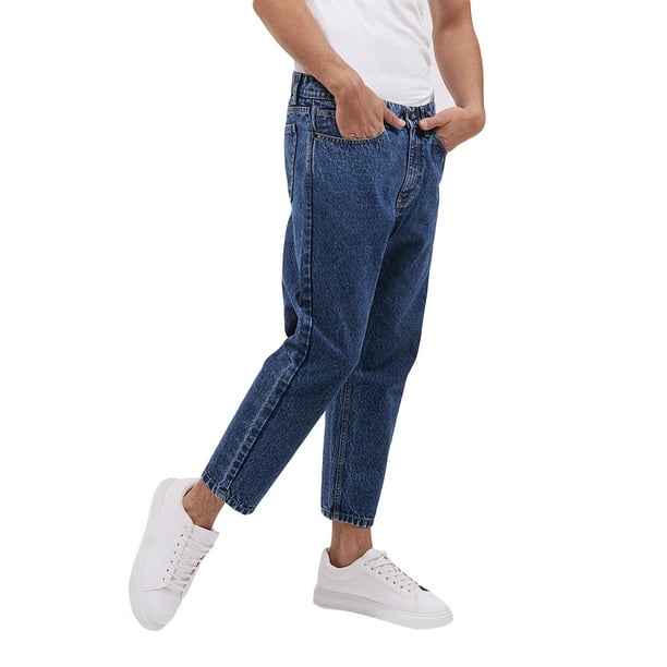 Jeans de mezclilla MCHK Slim Cropped 8019. Azul Tiro alto. Para hombre MCHK 8019 Walmart en linea