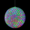 thumbnail image 6 of Alpine Corporation 13" Round Hanging Holiday Ornament with Flashing LED Lights, Multicolor, 6 of 12
