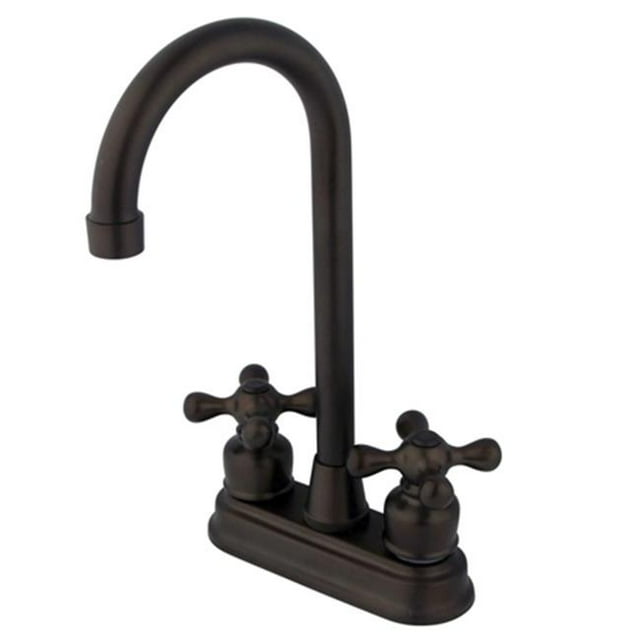 Kingston Brass KB495AX Two Handle Bar Faucet, Oil Rubbed Bronze