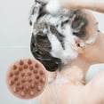 thumbnail image 2 of Unique Bargains 1 Pc Round Hair Shampoo Brush for Head Massage 3.78"x3.54" Skin Color, 2 of 6