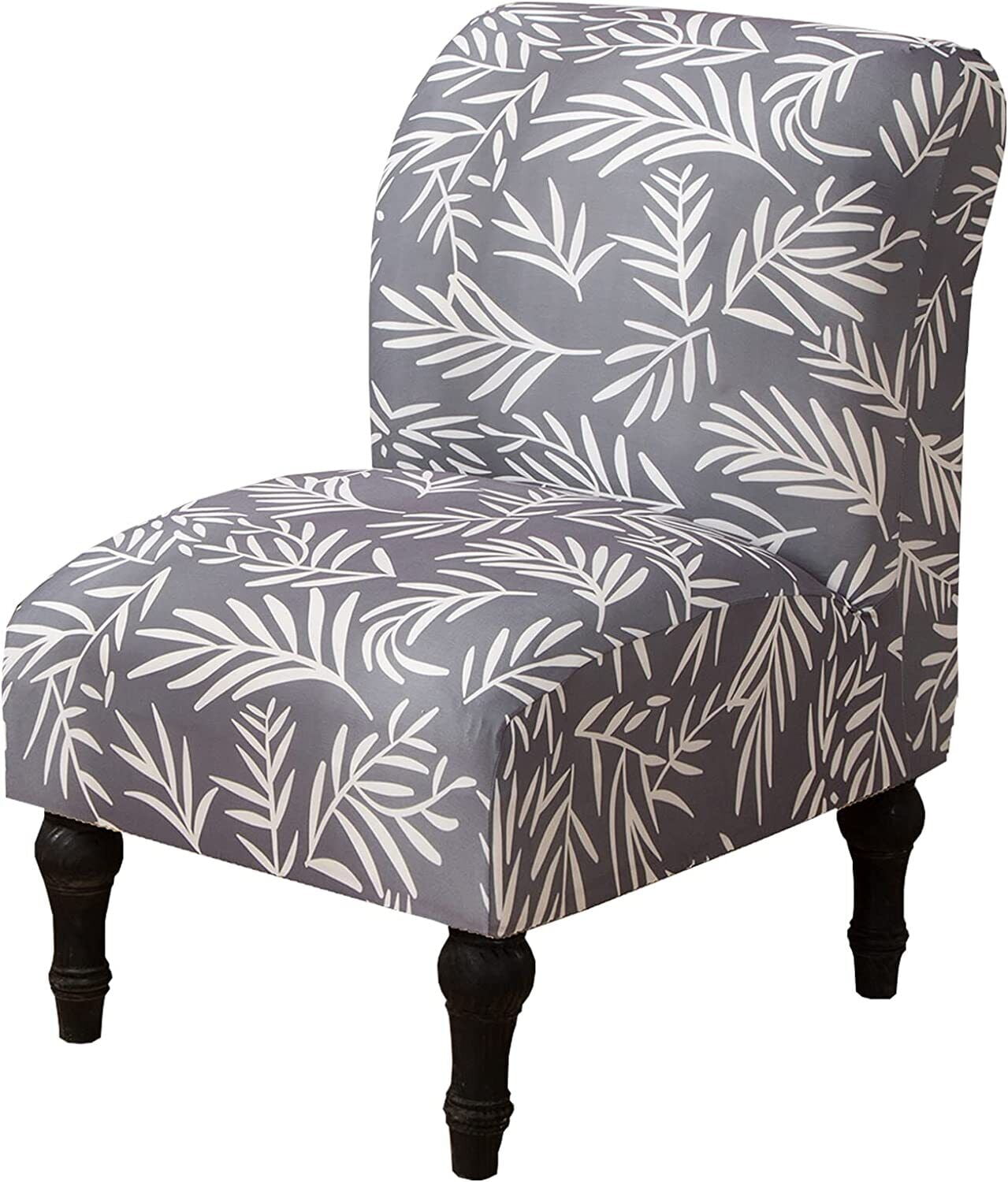 TOPCHANCES Accent Chair Cover, Armless Slipper Chair Protector Stretch