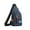 Blue, variant on Black Crossbody Bag Mens Waterproof Material Chest Bag Multifunctional Sports Outdoor Leisure Shoulder Backpack Messenger Bag Oxford Cloth Black Color Size 12.20 X 6.69 X 2.36 Inches