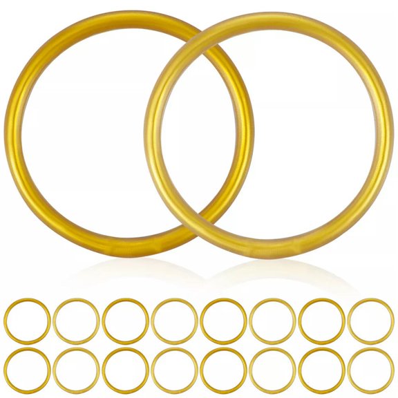 HOOUN 18 Pcs Jelly Bangles Bracelets Women Gold for Wristband Miss