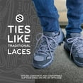 thumbnail image 2 of The Original Stretchlace | Elastic Shoe Laces | Round Stretch Shoelaces | Grey, 55 in (139 cm), 2 of 7