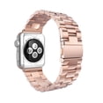 thumbnail image 4 of FIEWESEY Band Compatible with Apple Watch 42mm 44mm 45mm, Premium Stainless Steel Metal Replacement Adjustable Wristband Strap for iWatch Series 7/6/5/4/3/2/1/SE Women Men(Rose Gold), 4 of 6