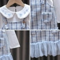 thumbnail image 4 of EIMELI Robe Automne Décontractée Bébés Filles Robe à Manches Longues Patchwork Robe d'Été pour Enfants, 4 of 6