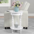 thumbnail image 2 of Pemberly Row Oval End Table in White Wood Finish, 2 of 6