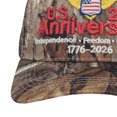 thumbnail image 6 of vigerkar 250 Anniversary USA Hat Unisex Embroidered Baseball Cap Patriotic Trucker Hats for Men Women Adjustable Ball Cap Gift (Khaki, One Size）, 6 of 6