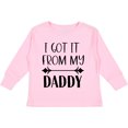 thumbnail image 3 of Inktastic I Got It From My Daddy Boys or Girls Long Sleeve Toddler T-Shirt, 3 of 5