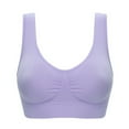 thumbnail image 1 of Gibobby Lencería sexy para mujer Bandeau de doble tamaño más parte superior de tubo con relleno elástico para mujer sujetador extraíble sin tirantes íntimos(Lila, L), 1 of 3
