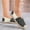 Black, variant on Women's Casual Washed Canvas Walking Shoes, Flat Breathable Design with Lightweight Sole and Cushion Comfort, Slip on Sneakers for Daily Wear