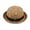 A-Coffee172, variant on Womens Hats Black Ribbon Bow Design Woven Straw Bowler Hat Summer Lady Trendy Breathable Sunshade Beach Headwear